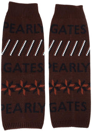 PEARLY GATES パーリーゲイツ レディース レッグウォーマー 053-3283008 ブラウン FR 500mm ゴルフ 防寒